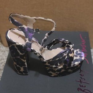 Betsey Johnson Leopard Heels